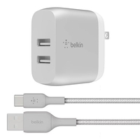 Belkin 24W Dual Port USB Wall Charger