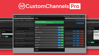 Custom Channels digital signage music solution with a smiling image of owner Kurt Oleson.