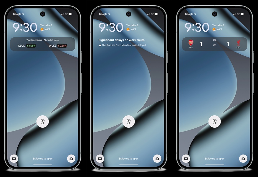 Google expands its At a Glance capabilities to sports scores, finance data, and more.