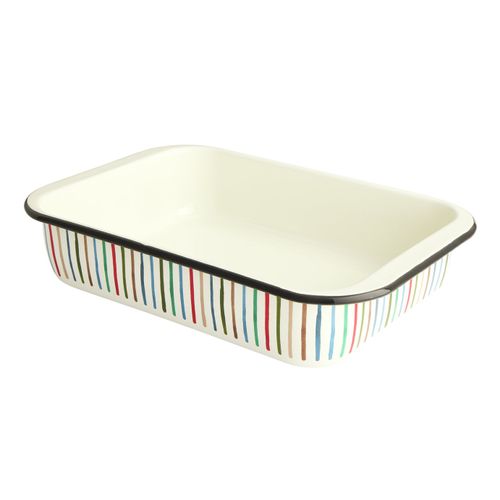 Large Enamel Carbon Steel Roaster (37cm)