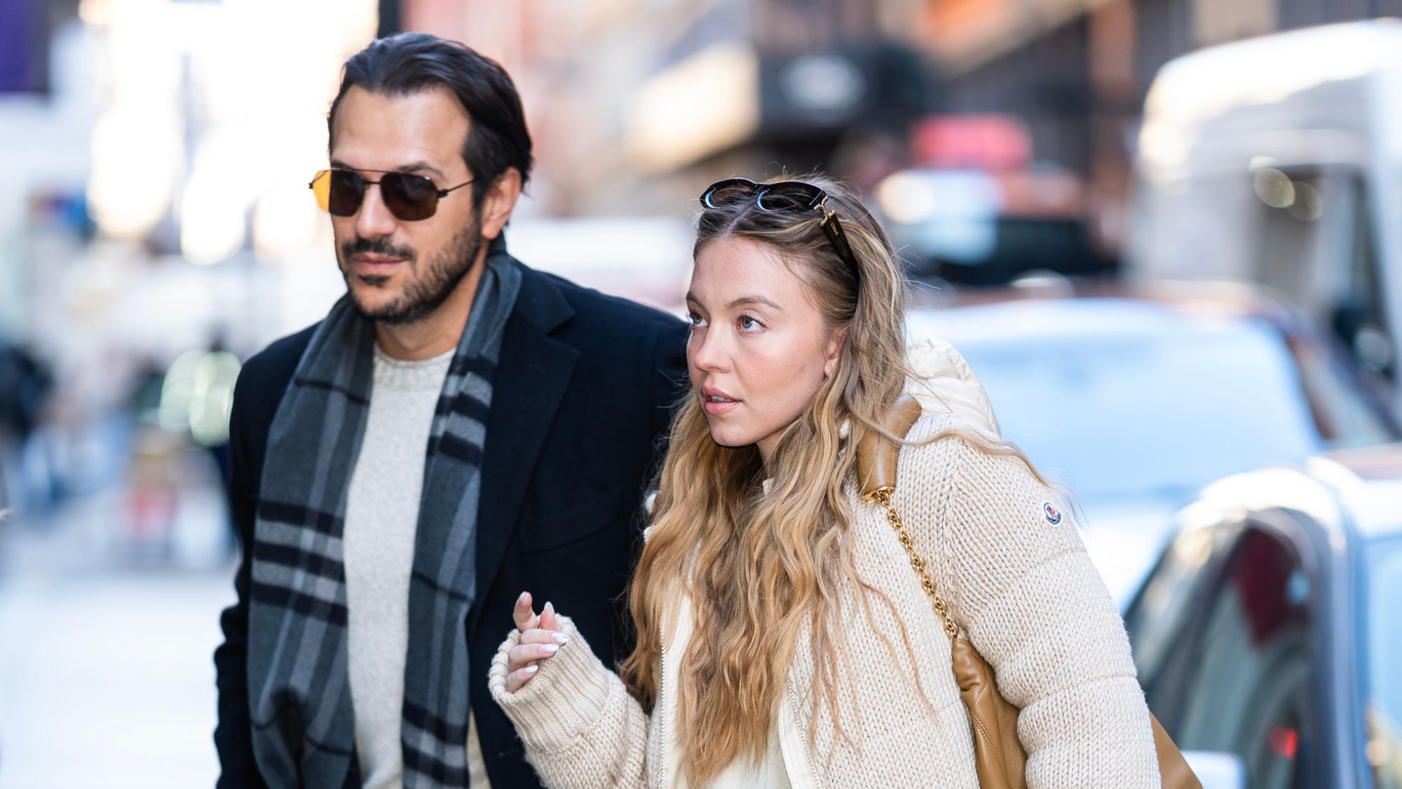 Sydney Sweeney and Jonathan Davino in New York City