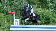 Giovanni Ugolotti and Swirly Temptress (pictured) were one of the combinations sent to the holding box during the Luhm&uuml;hlen Horse Trials CCI4*-S final trot-up
