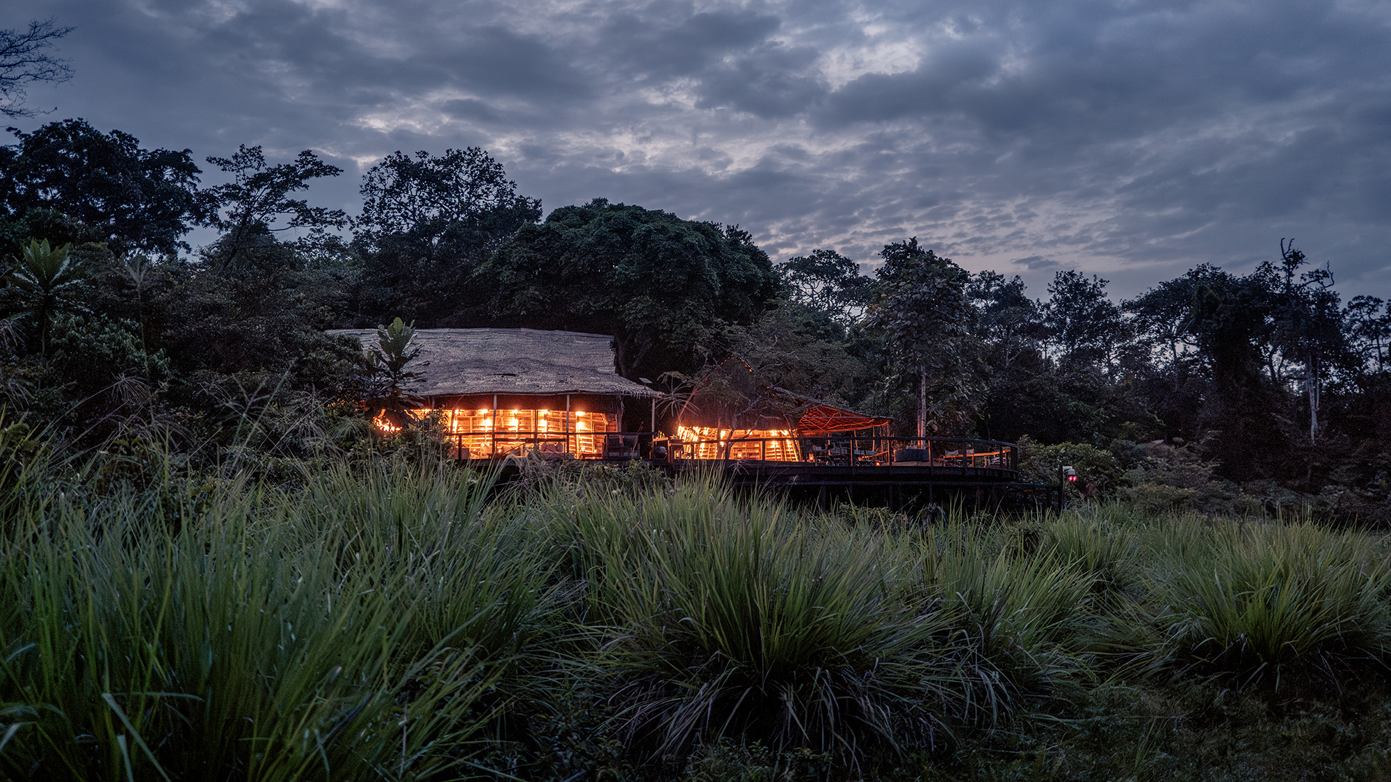 Lango Lodge, one of Kamba African Rainforest Experiences&amp;rsquo; properties in the Republic of the Congo