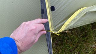 Nemo Hornet Osmo Ultralight Backpacking Tent: opening the door