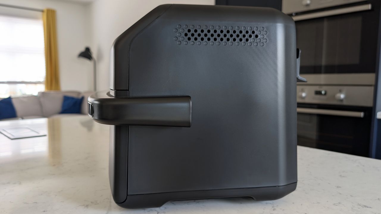 Cosori Dual Blaze Twinfry Compact air fryer on kitchen counter