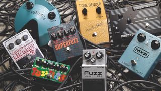 Best fuzz pedals: group shot of many different fuzz peda