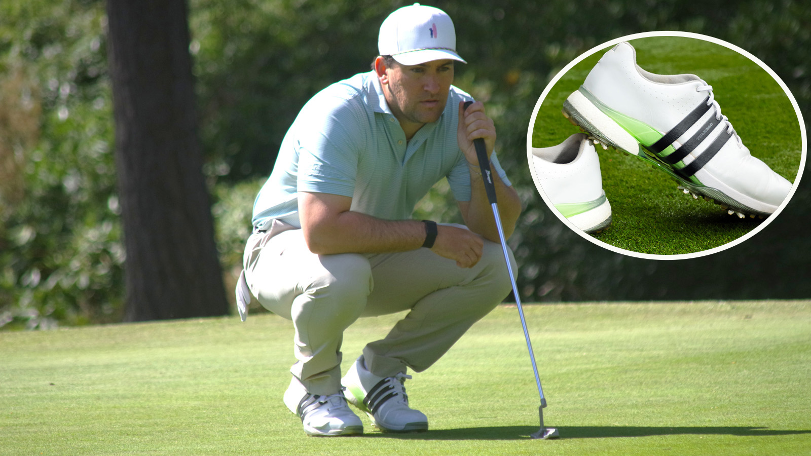 Sam De'Ath wearing Adidas Tour 360 24