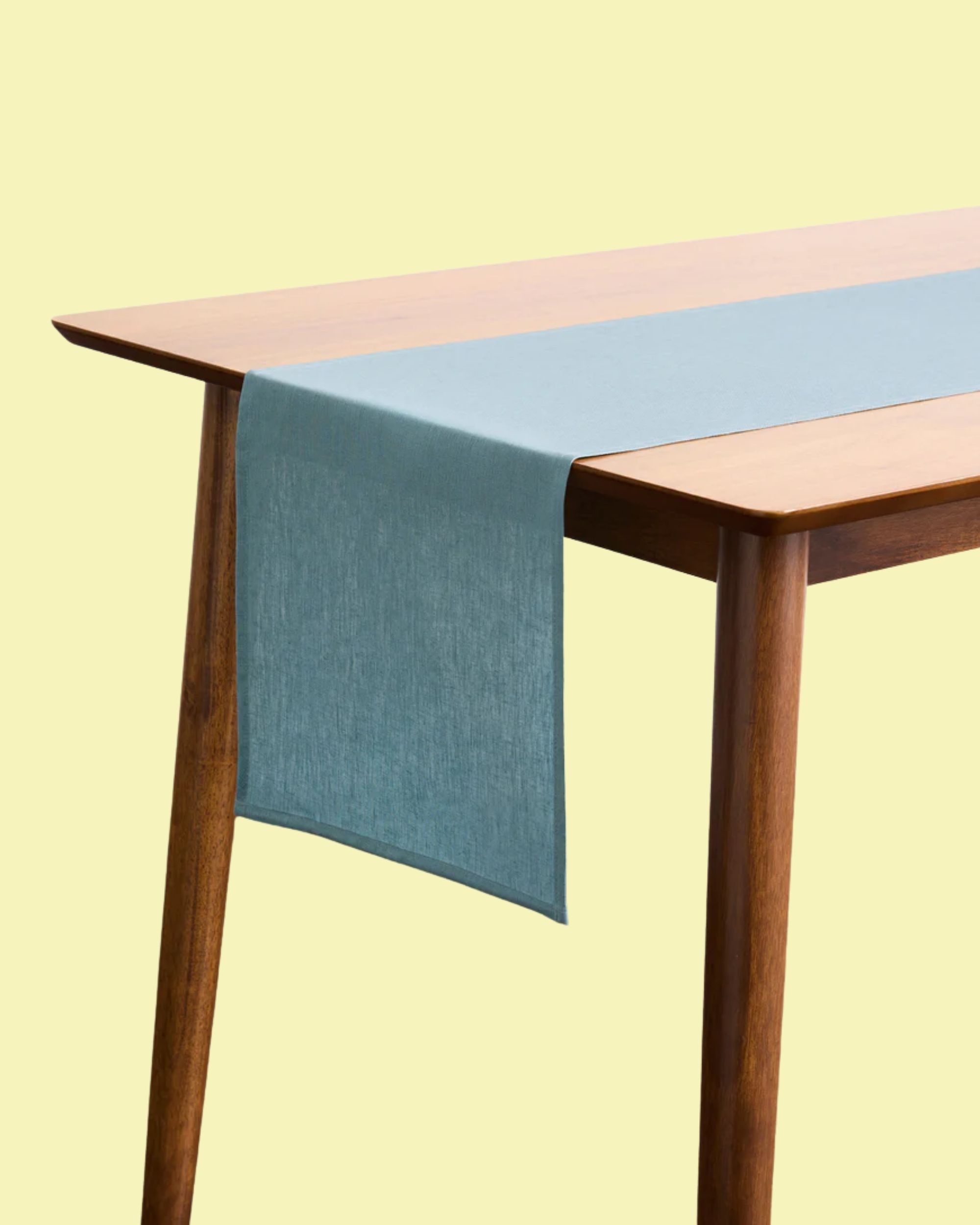 Bed Threads, Lagoon 100% French Flax Linen Table Runner