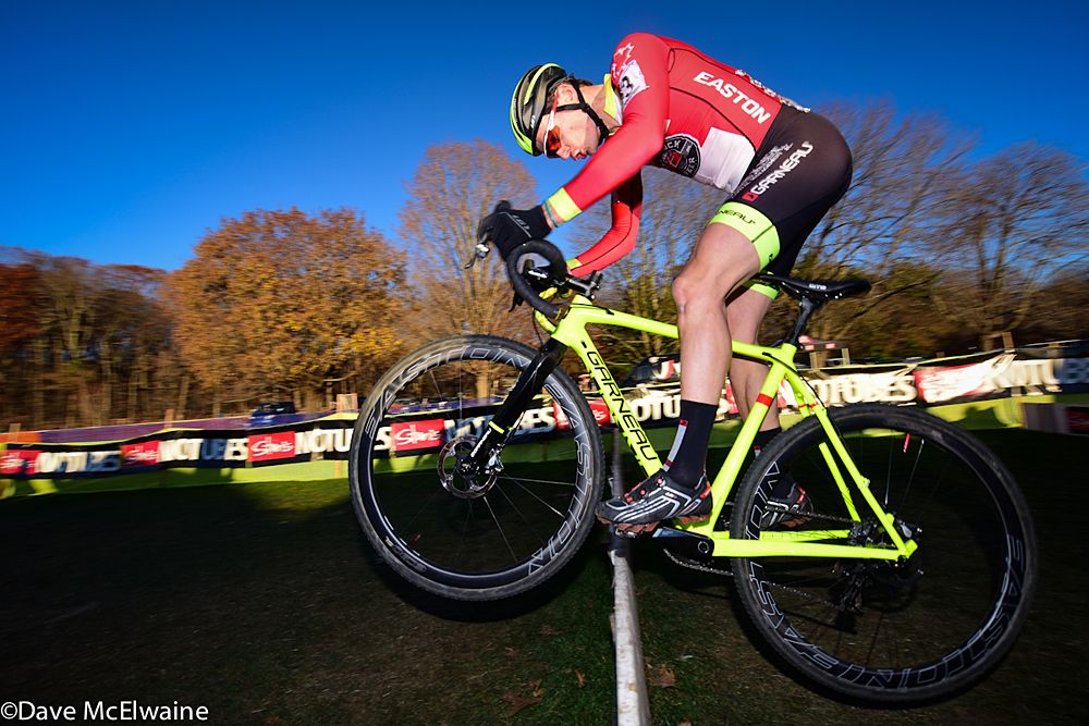 Raphael Gagne (Red Truck-Garneau) bunny-hopped the high barriers all weekend