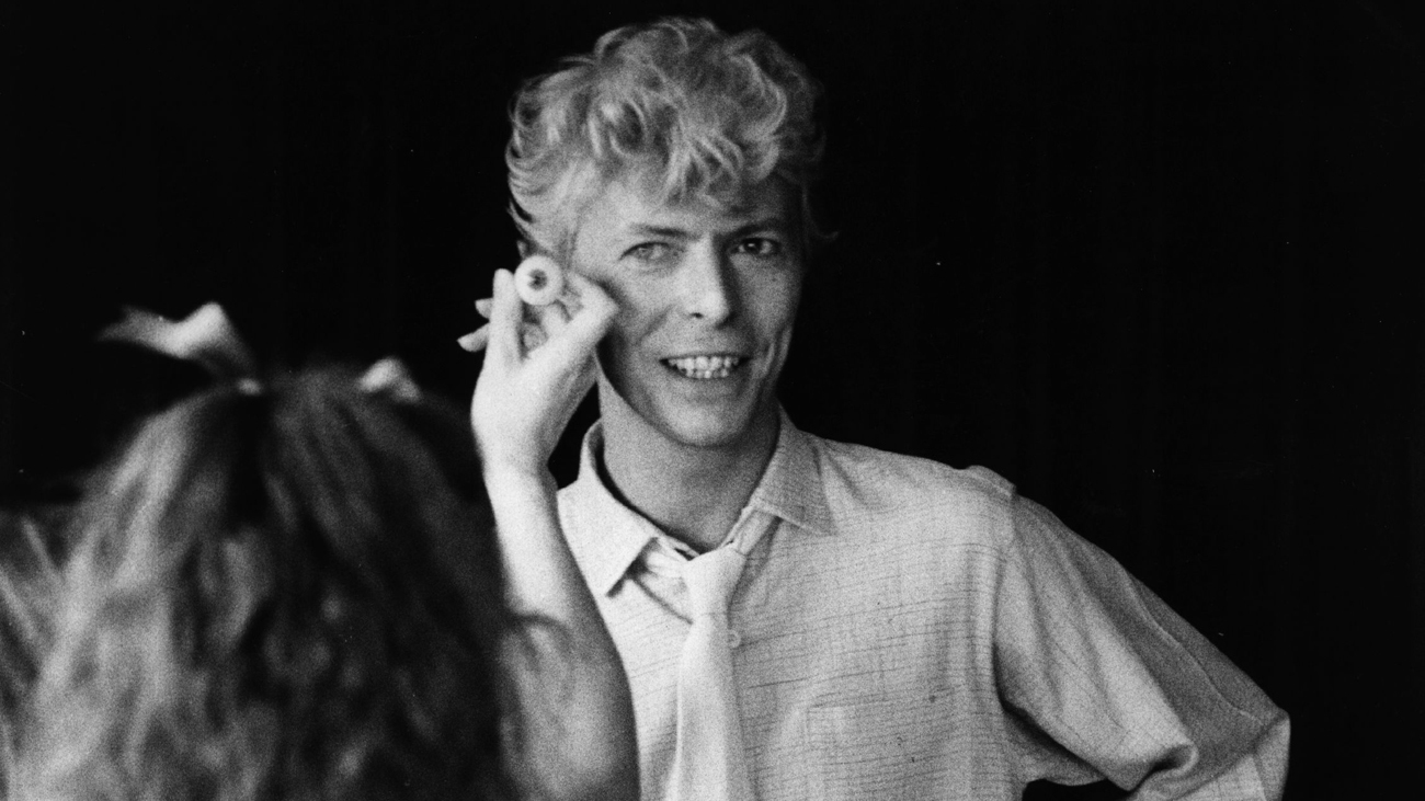 David Bowie at Madame Tussauds in 1983