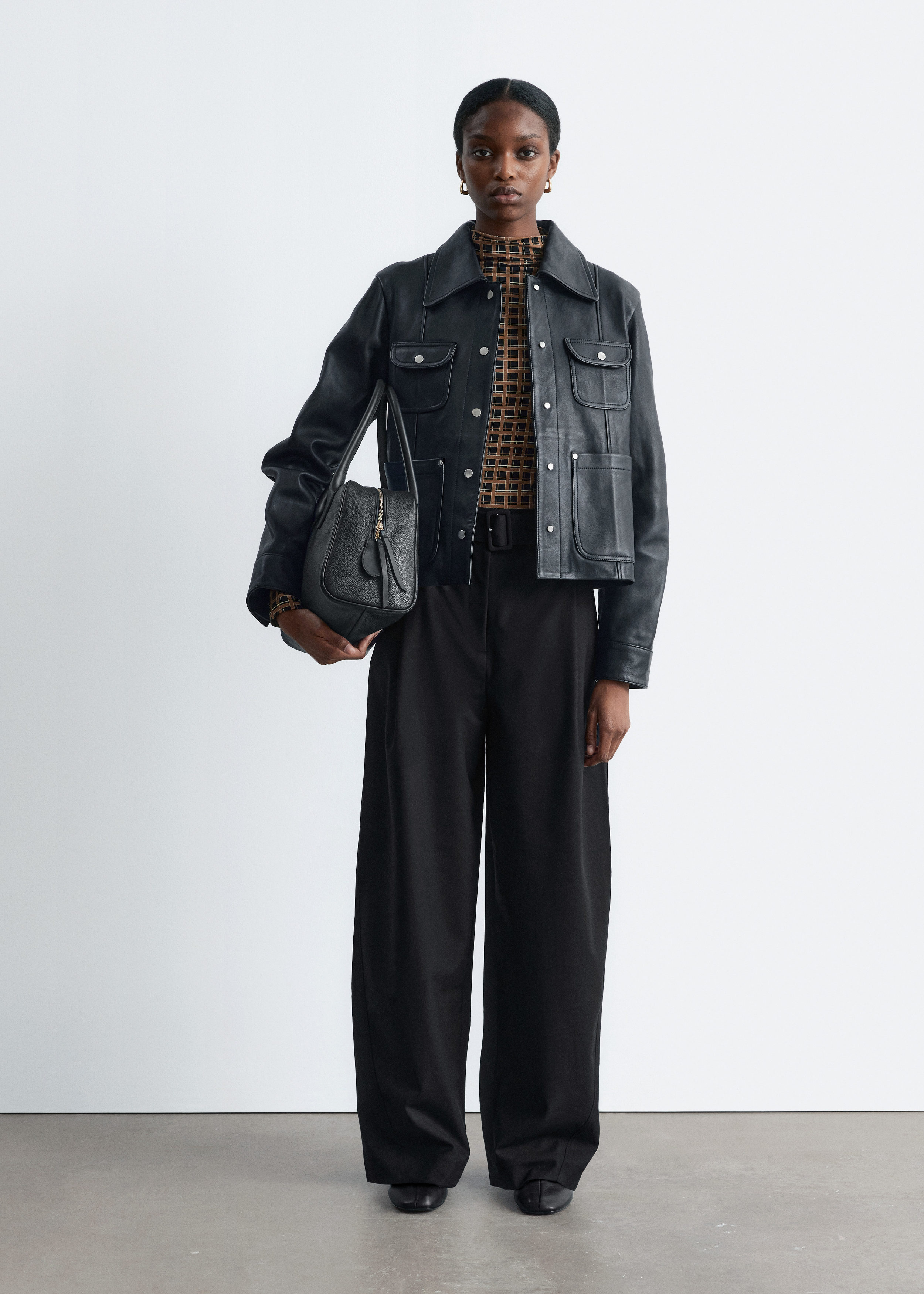 Tailored Barrel-Leg Trousers