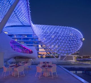 Exterior view of the Yas Viceroy Hotel