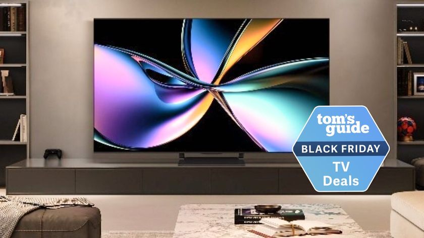 Hisense U75QG on wall in living room 