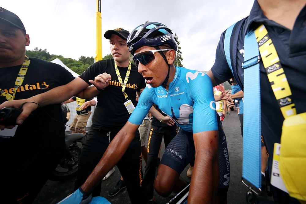 Nairo Quintana (Movistar) wins stage 18 at the Tour de France