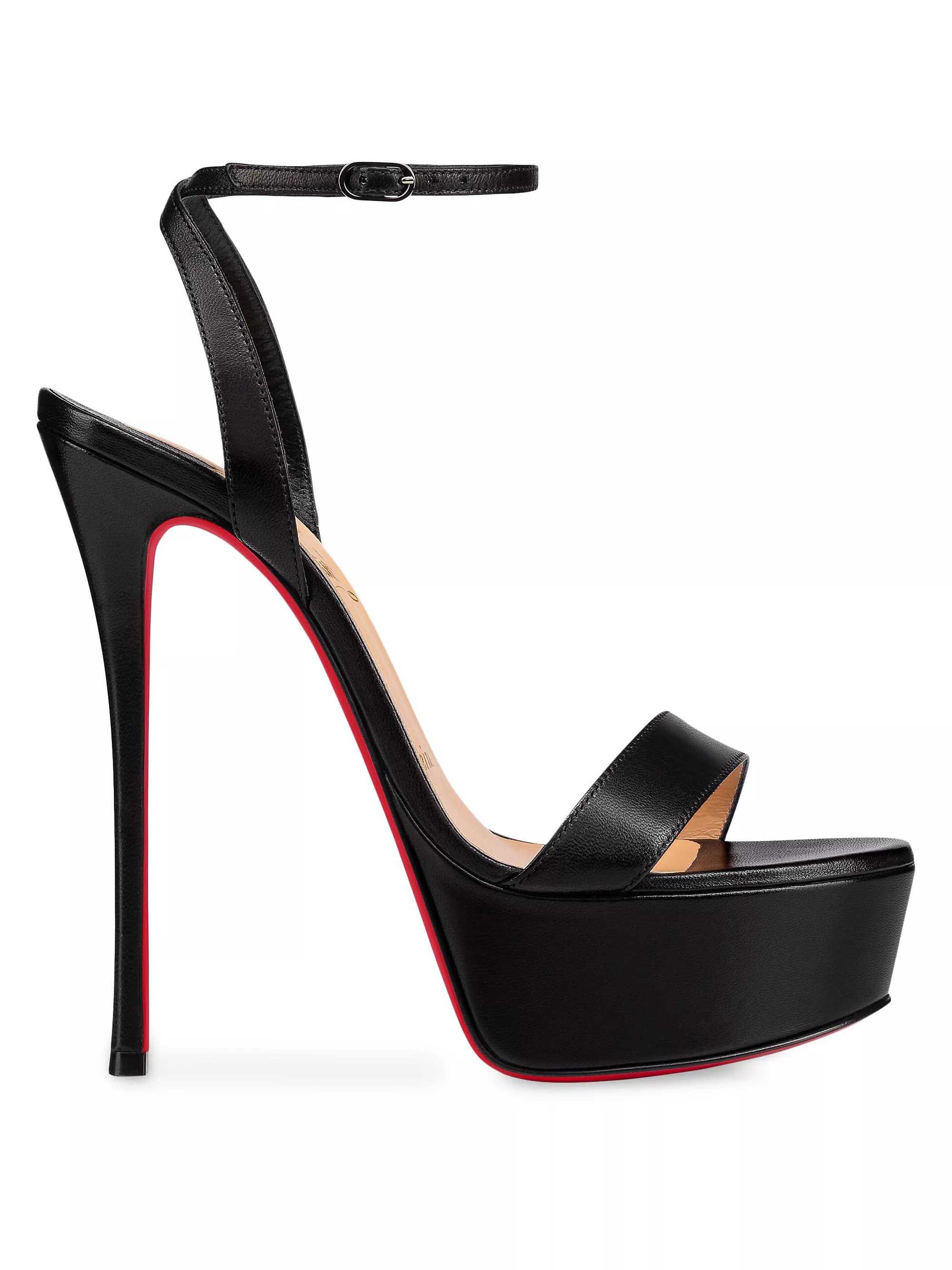 Loubi Queen Alta 150mm Leather Platform Sandals