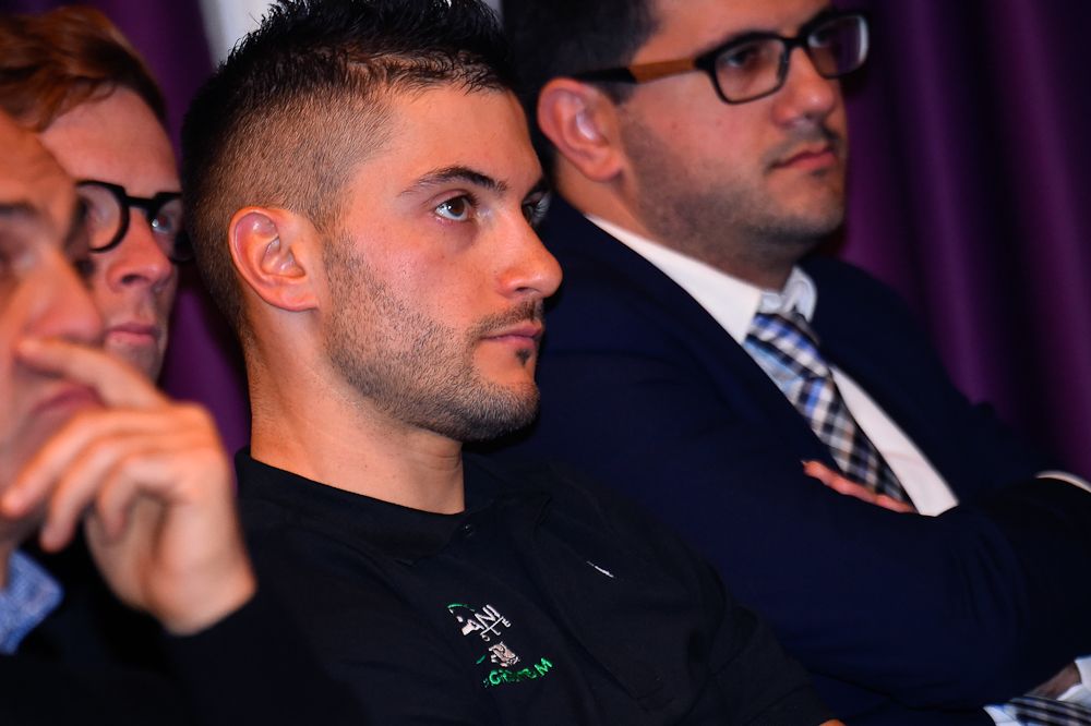 Andrea Guardini at the 2019 Bardiani - CSF team presentation