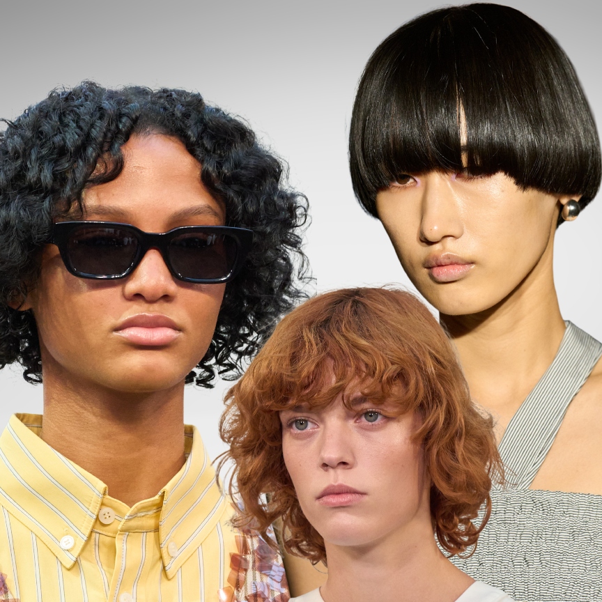 three women with short hair