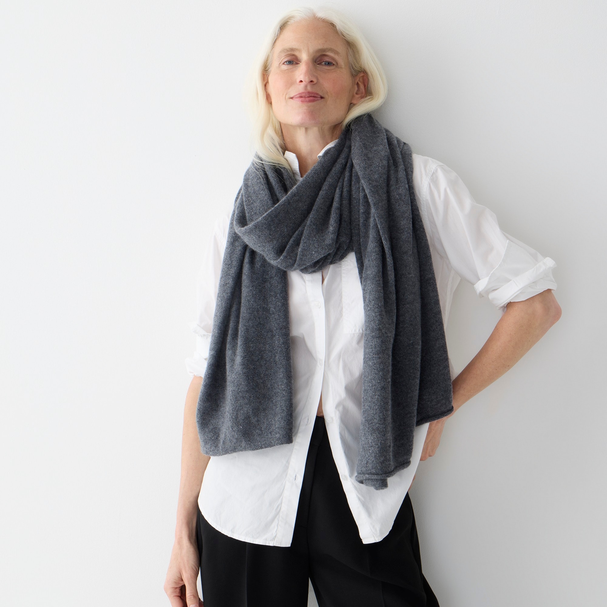 Oversized cashmere wrap