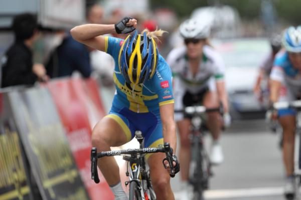 Emma Johansson (Hitec Products) savours the moment.