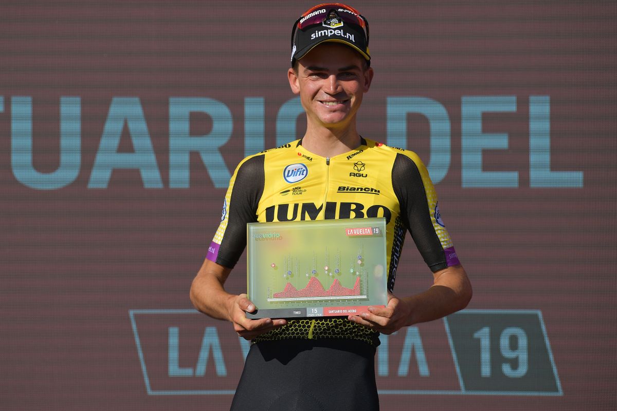 Sepp Kuss (Jumbo-Visma) wins stage 15 at the Vuelta a Espana