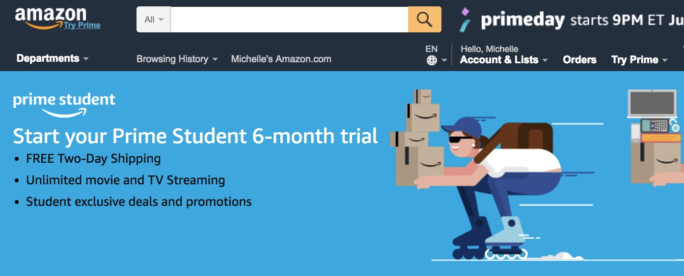 Amazon Prime Student cost