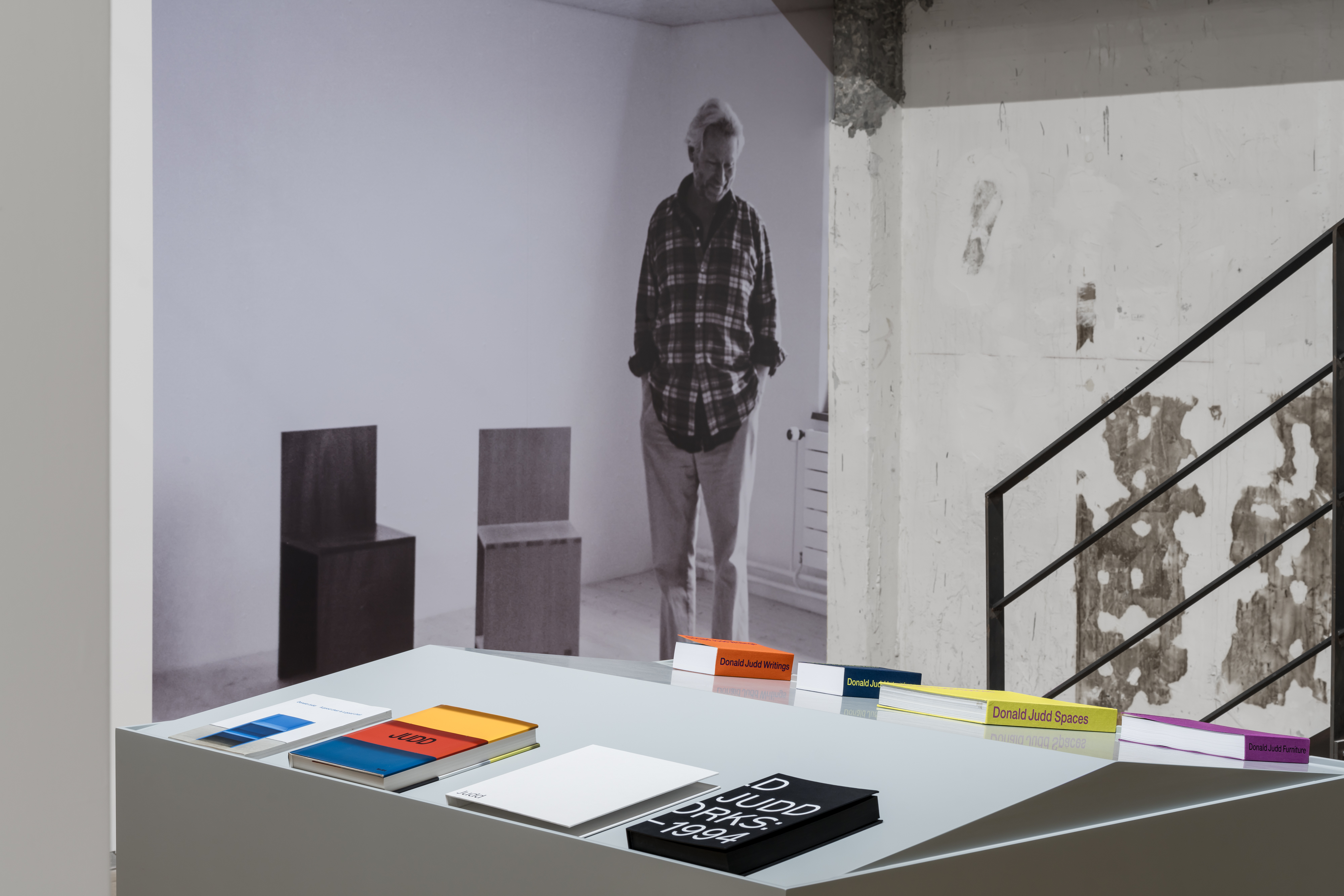 Installation view Donald Judd: Furniture