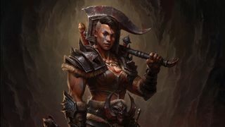 Diablo Immortal Key Art Barbarian Female