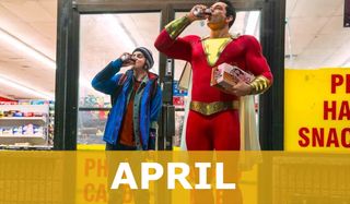 Shazam drinking soda with Freddy