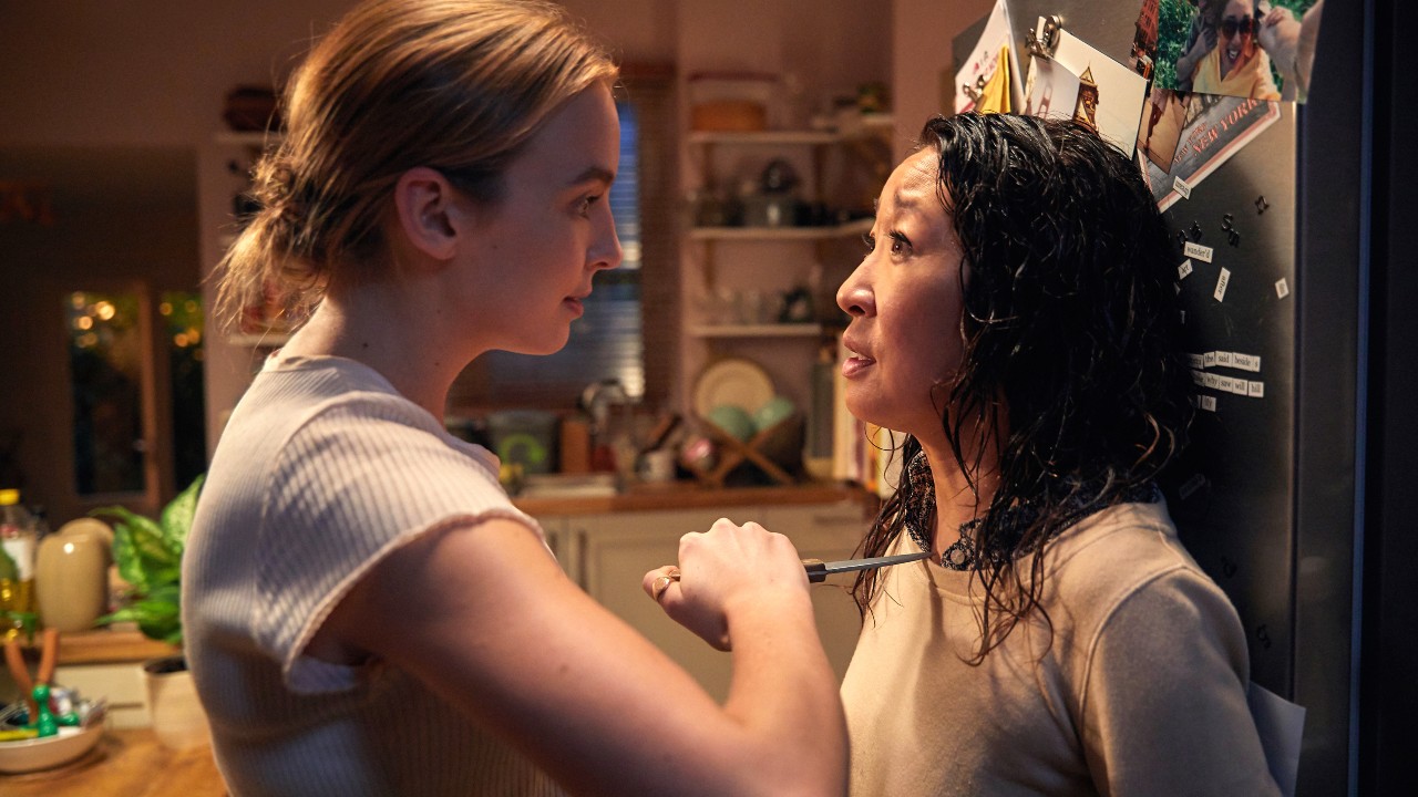 Jodie Comer and Sandra Oh in Killing Eve