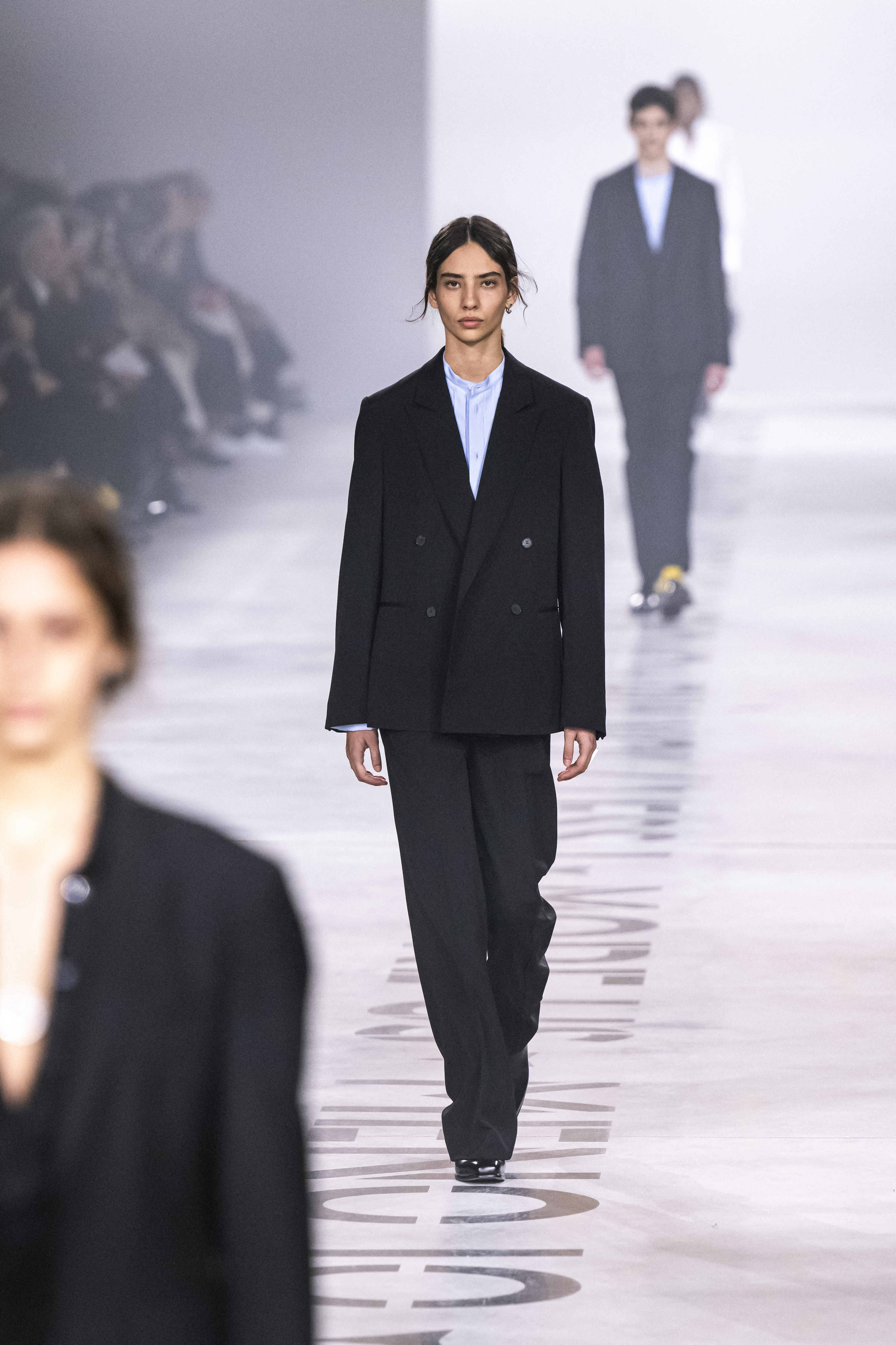 a model walks the runway at Fendi fall 2026