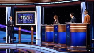 Ken Jennings, Amy Schneider, Matt Amodio and Andrew He on Jeopardy! Masters