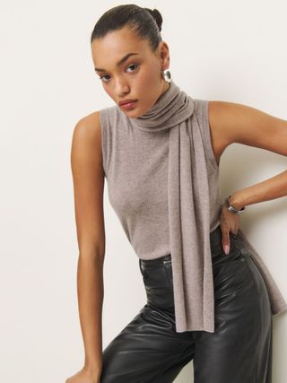 Elena Cashmere Scarf Tank