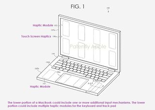 an image of the Apple MacBook touchscreen patent