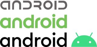 From top to bottom: Google's original Android brand, the 2014 refresh, and the 2019 version.