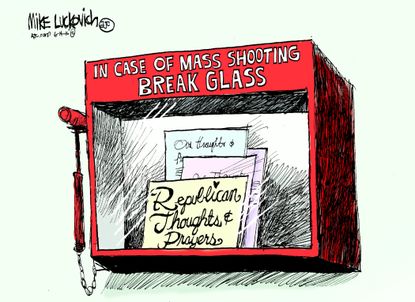 Political cartoon U.S. republicans mass shooting