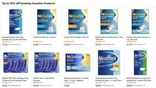Amazon Nicotine replacement products sale