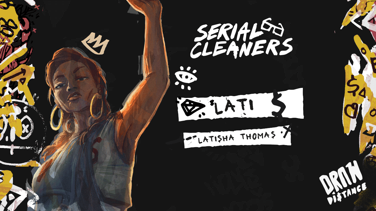 Serial Cleaners' official artwork showing Lati as a character