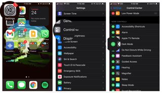 How to add controls to Control Center: Launch Settings. Scroll down and tap on Control Center. Go to the More Controls section and tap on the plus button to add a control