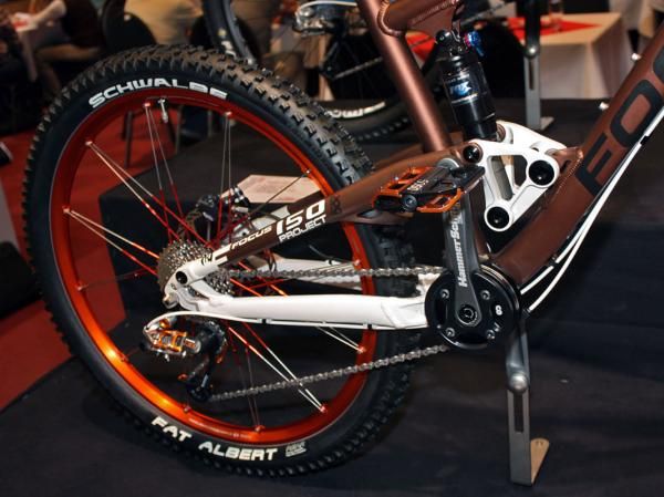 The Focus Project's rear suspension design is also shared with the DiamondBack KnuckleBox - both companies are owned by Derby Cycle.