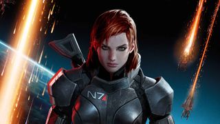 Art of Commander Shepard from Mass Effect 3.