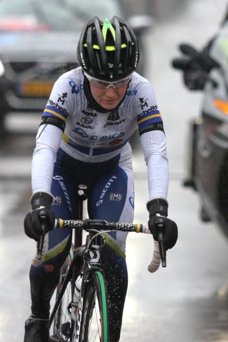 Emma Johansson (Orica - AIS) en route to a podium finish.