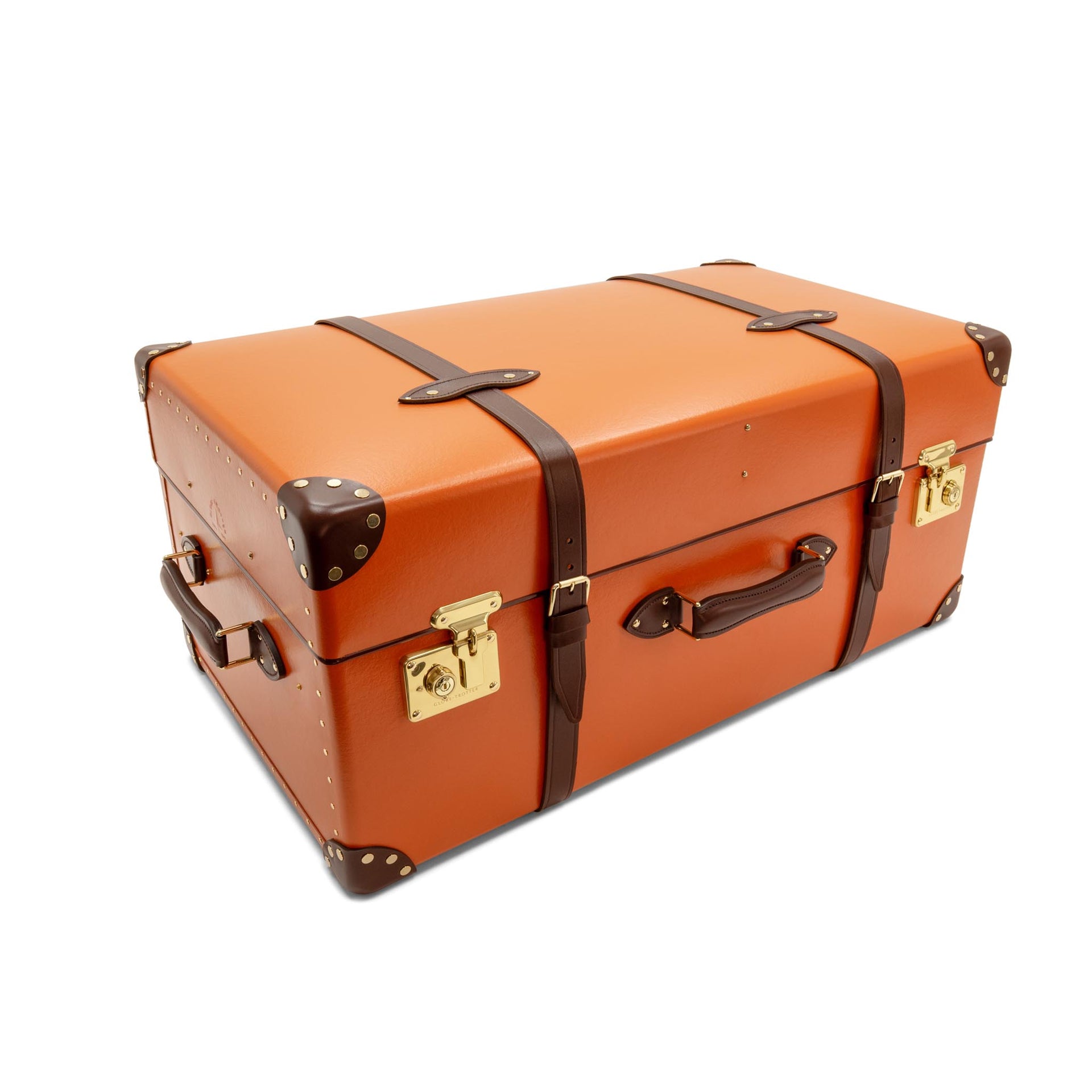 Centenary &amp;middot; Steamer Home Trunk | Marmalade/brown/gold