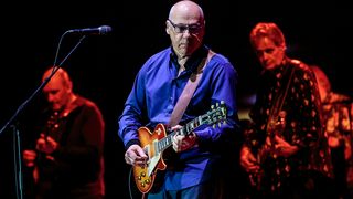 Mark Knopfler performs on stage at Mediolanum Forum on May 10, 2019 in Milan, Italy