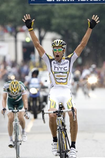 George Hincapie wins the USPRO Championship in Greenville.