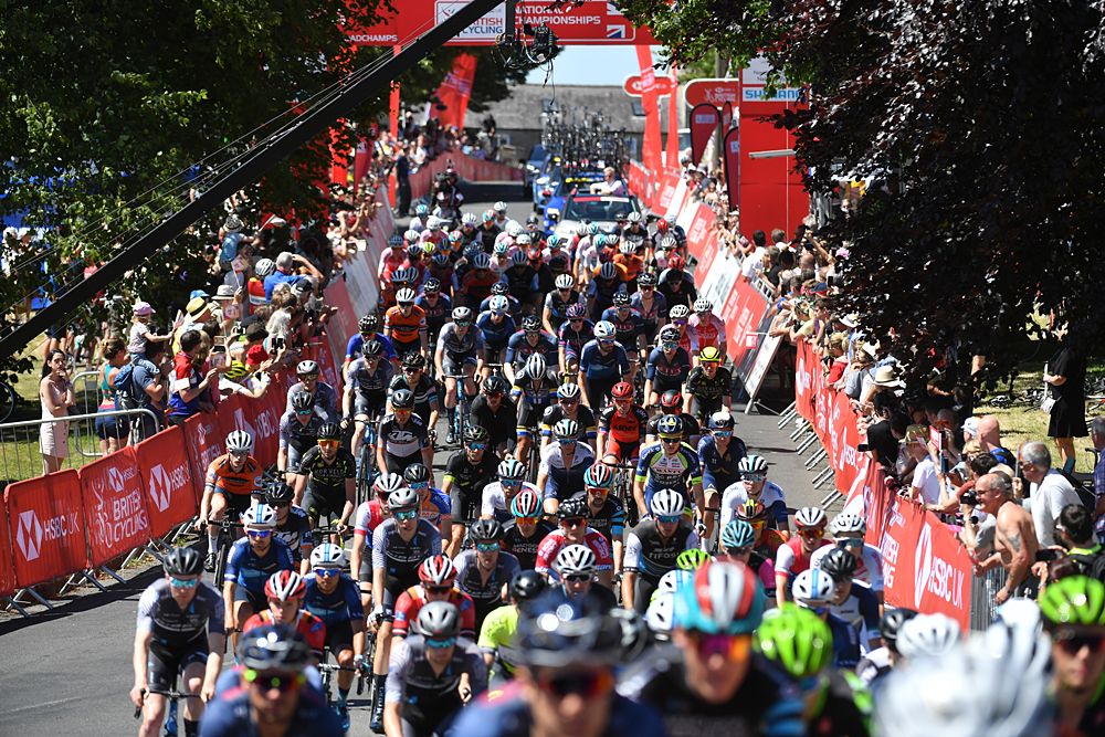 The start of the men's road race