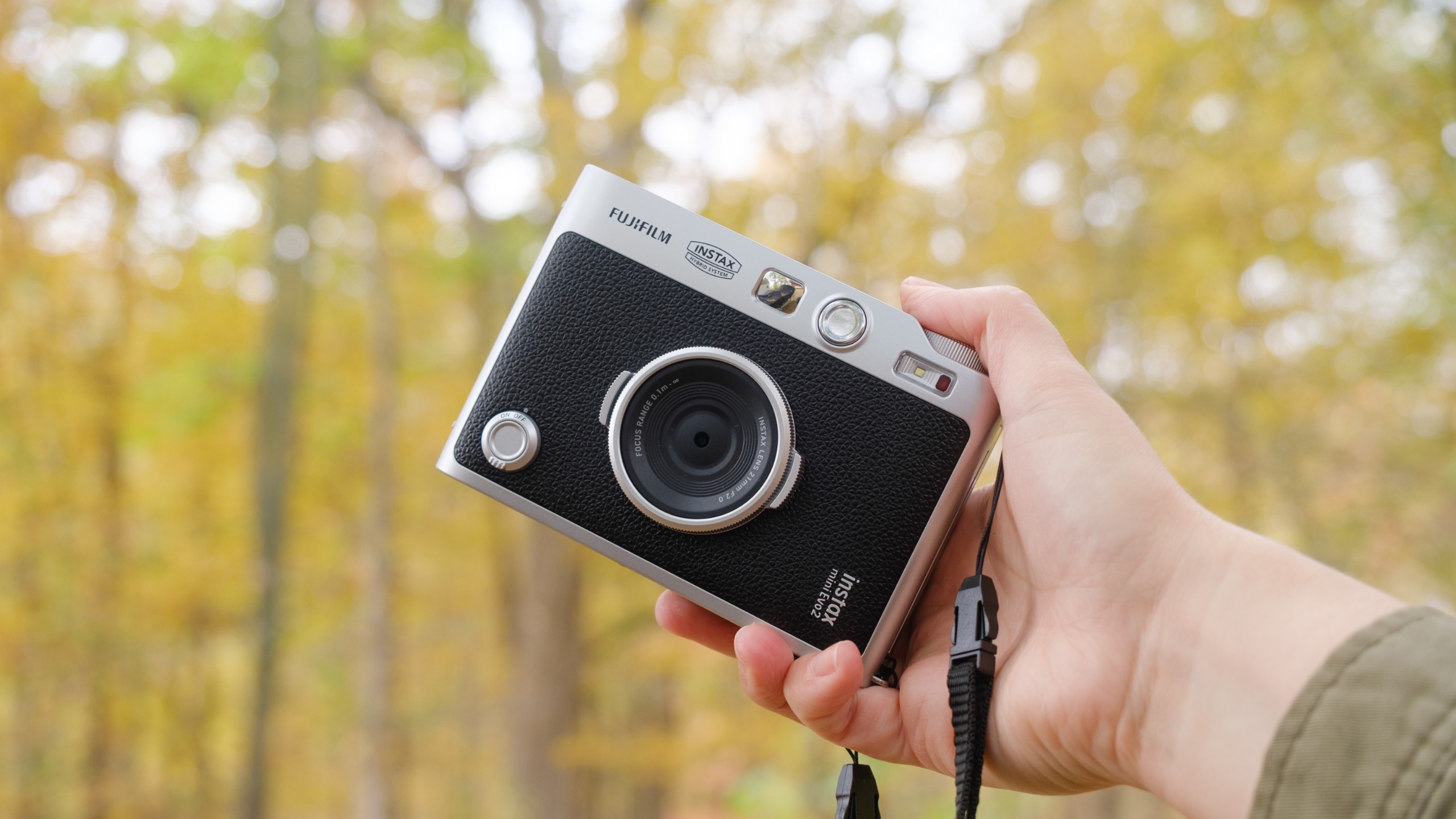 The Fujifilm Instax Mini Evo 2 retro hybrid digital camera