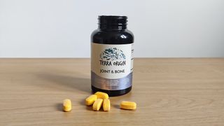 Terra Origin Joint & Bone tablets and container on a table