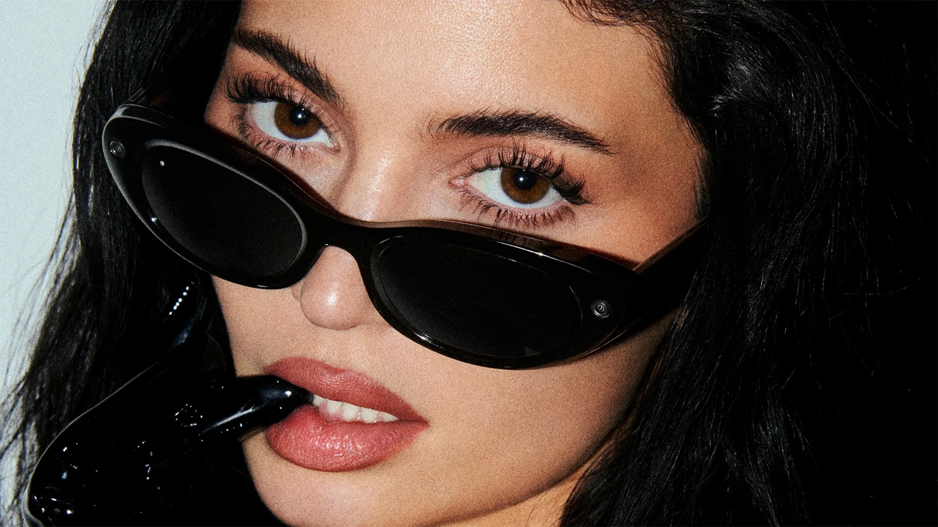 Kylie Jenner wearing Meta AI glasses