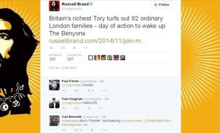 Russell Brand's Twitter followers join the #Parklife revolution
