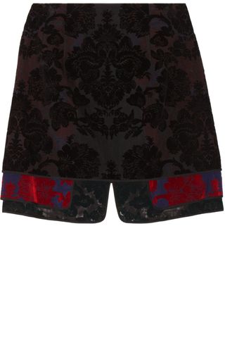 Toga Layered Velvet-Flocked Skirt, £400